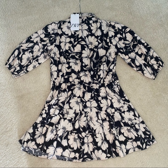 Zara Floral Print Dress - Picture 4 of 7